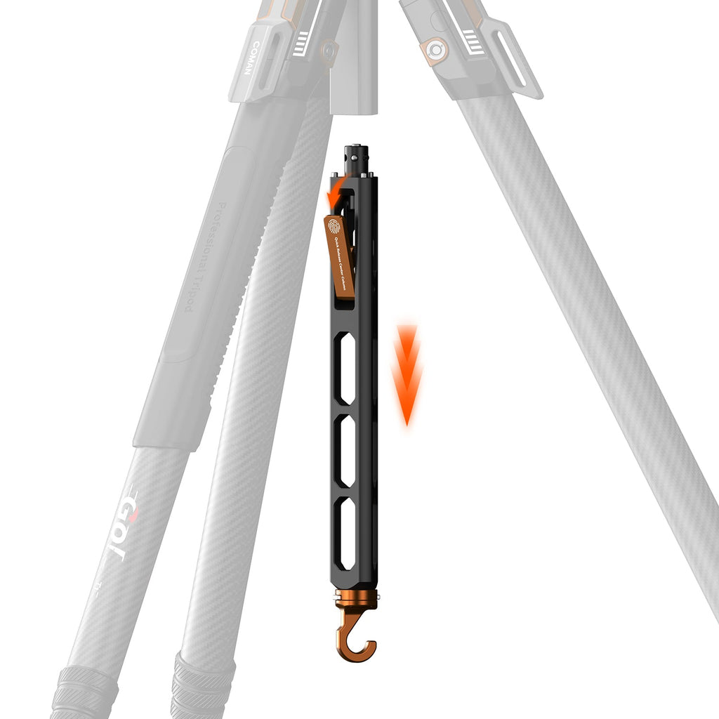 COMAN T1S Carbon Fiber Video Tripod Snap-Open 164.6cm