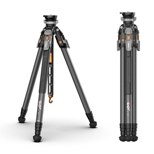 COMAN T1S Carbon Fiber Video Tripod Snap-Open 164.6cm